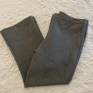 Max & Mia Heather Gray Cropped Flare Pants NEW